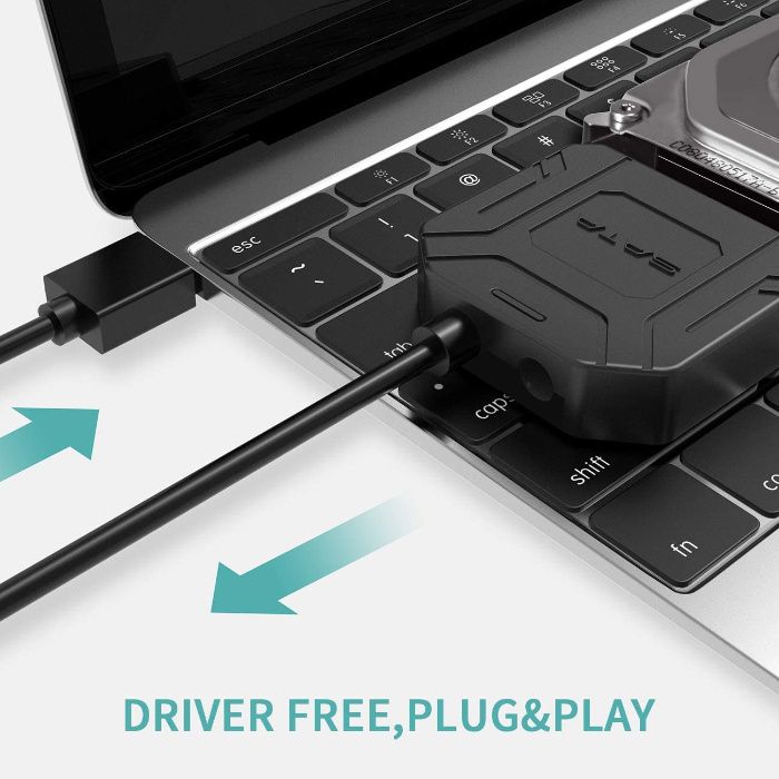 Adapter Dysków SATA 2,5 3,5 USB 3.0 przejściówka zasilacz