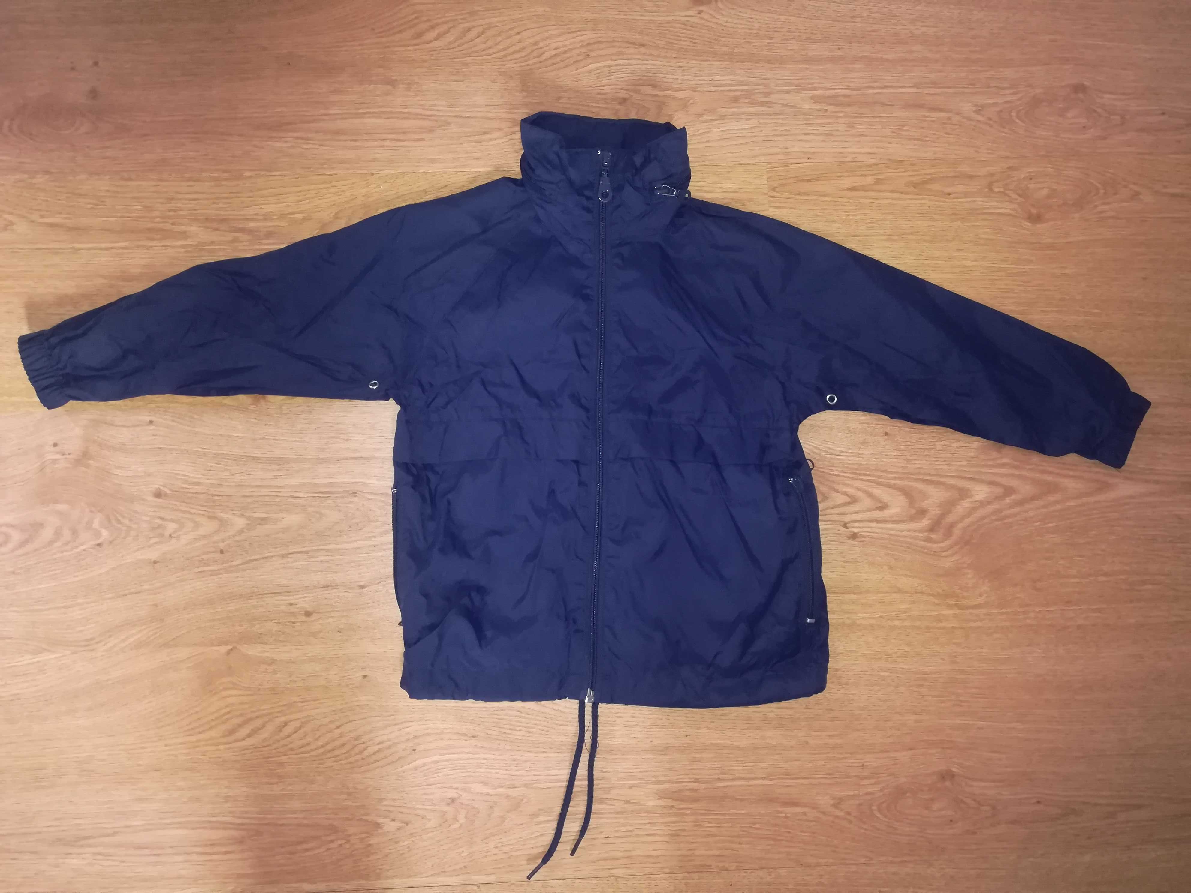 Parka Azul c/ capuz- 3/4 anos