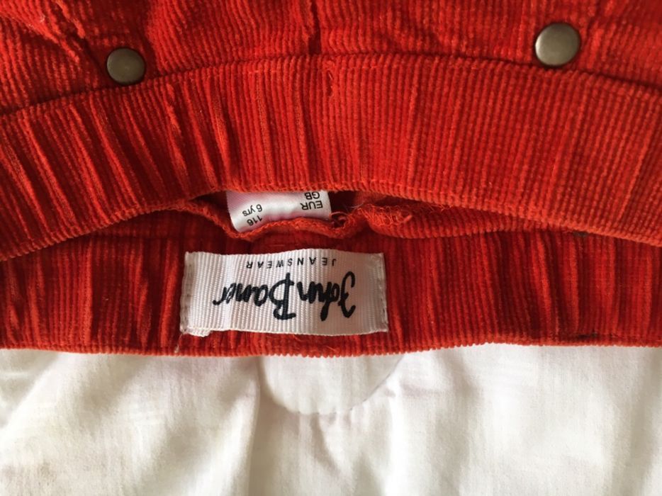 Вельветовые брюки на девочку