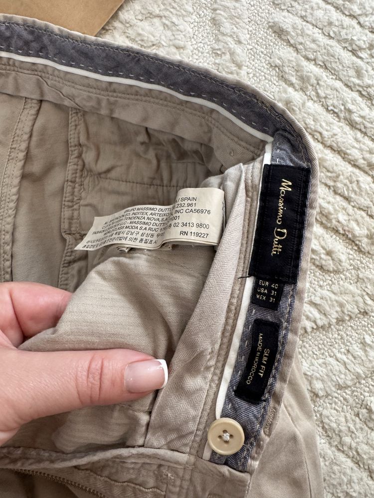 Чоловічі брюки чінос Massimo Dutti оригінал 31 р