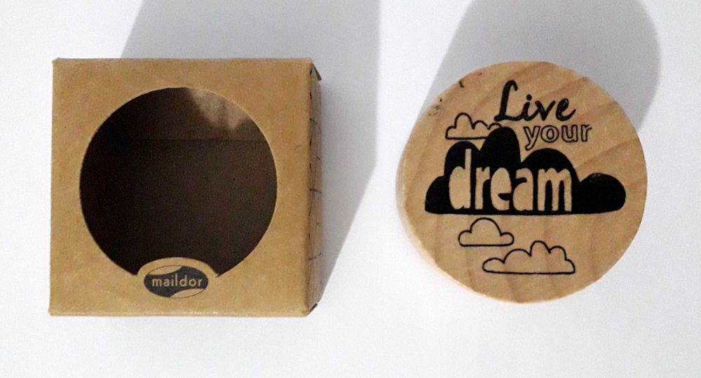 Carimbo Maildor "Live your dream" para manualidades