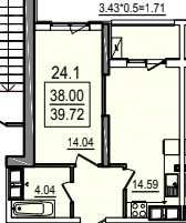 Срочно!Продам 1комн квартиру в ЖК Посейдон возле моря.