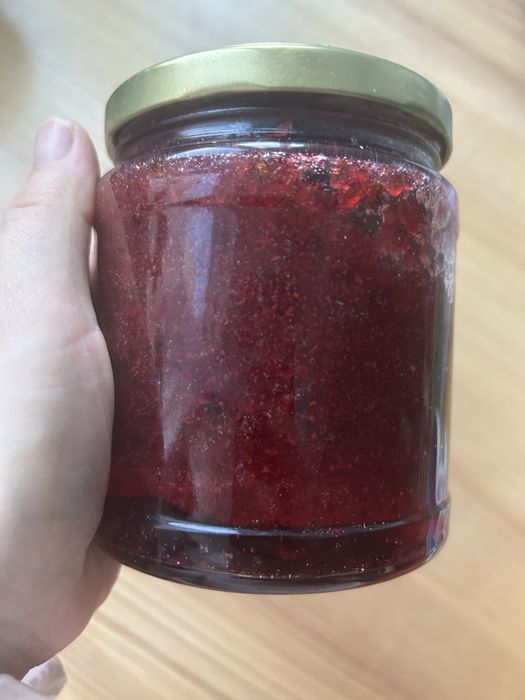 Брусниця перетерта з цукром без термічноі обробки 0,5 л баночка