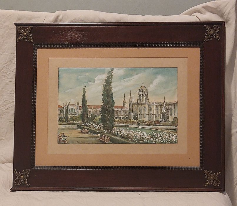 Aguarela do mosteiro dos Jerónimos