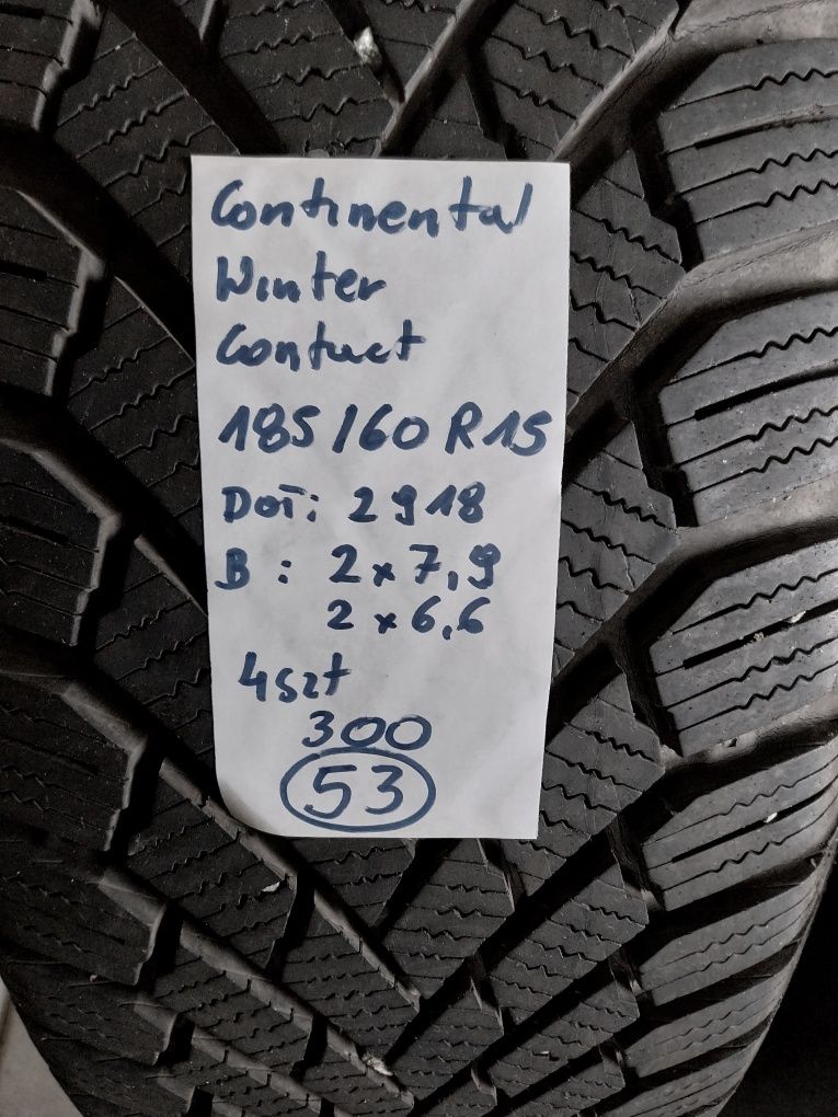 Opony Continental 185/60 R15 , 4szt