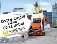 Piła/przecinarka ręczna/jezdna/drogowa do betonu/asfaltu - WYNAJEM