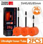 Think Rider Dętki TPU a'2 Presta 45/65/85mm 700x18-32C 28g Ultralekkie