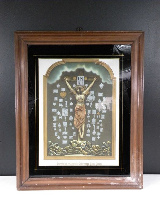 Oleodruk obraz Pan Jezus na Krzyżu kościół Cystersów w Mogile Kraków