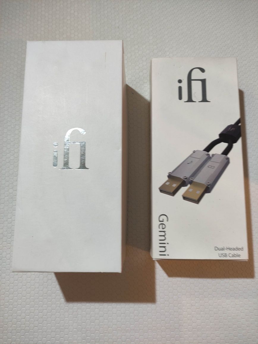 Regenerador/purificador de sinal USB e cabo ifi USB 2.0 Gemini 1,5 m
