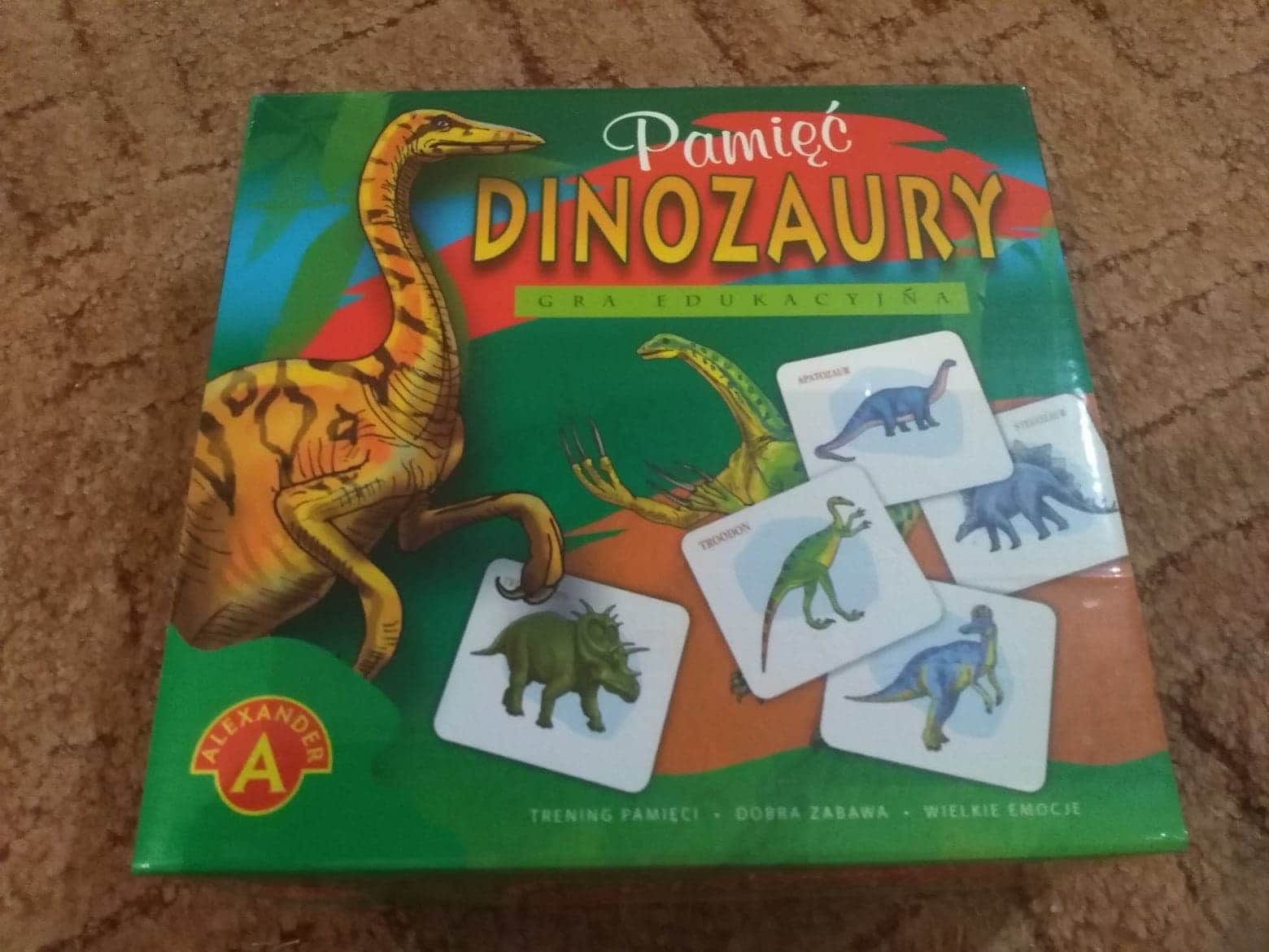Gra memo dinozaury
