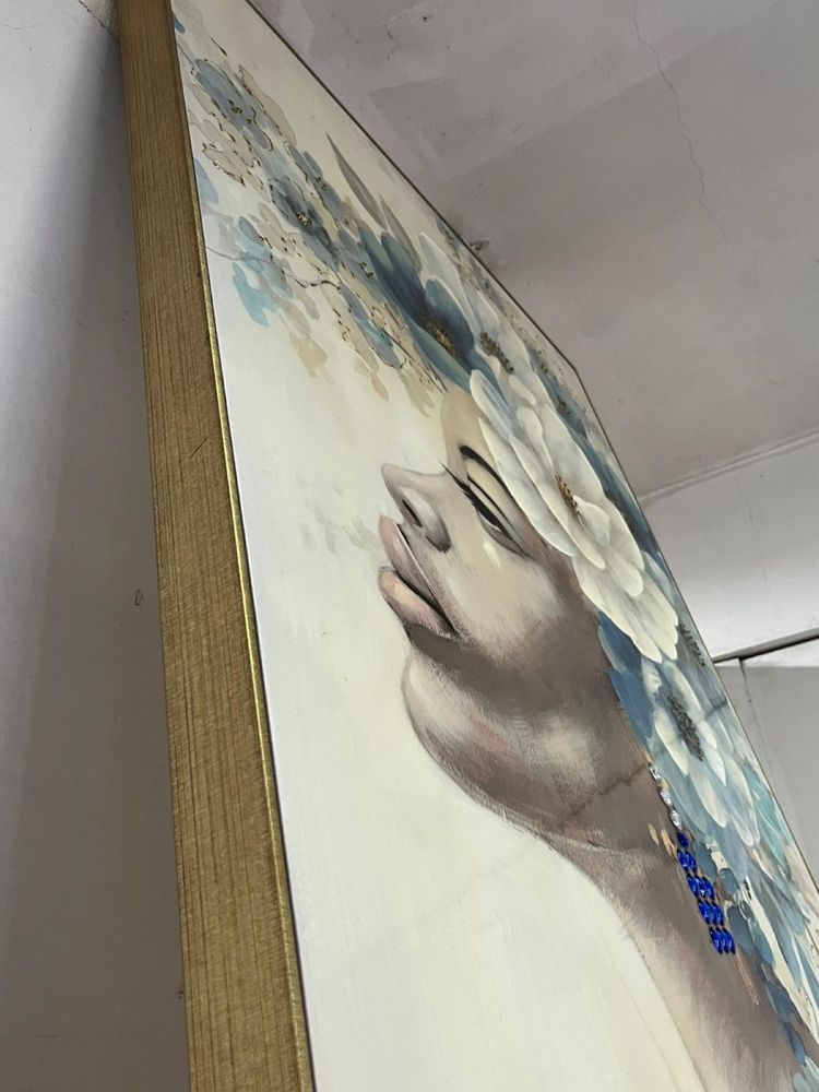 Quadro azul turquesa
