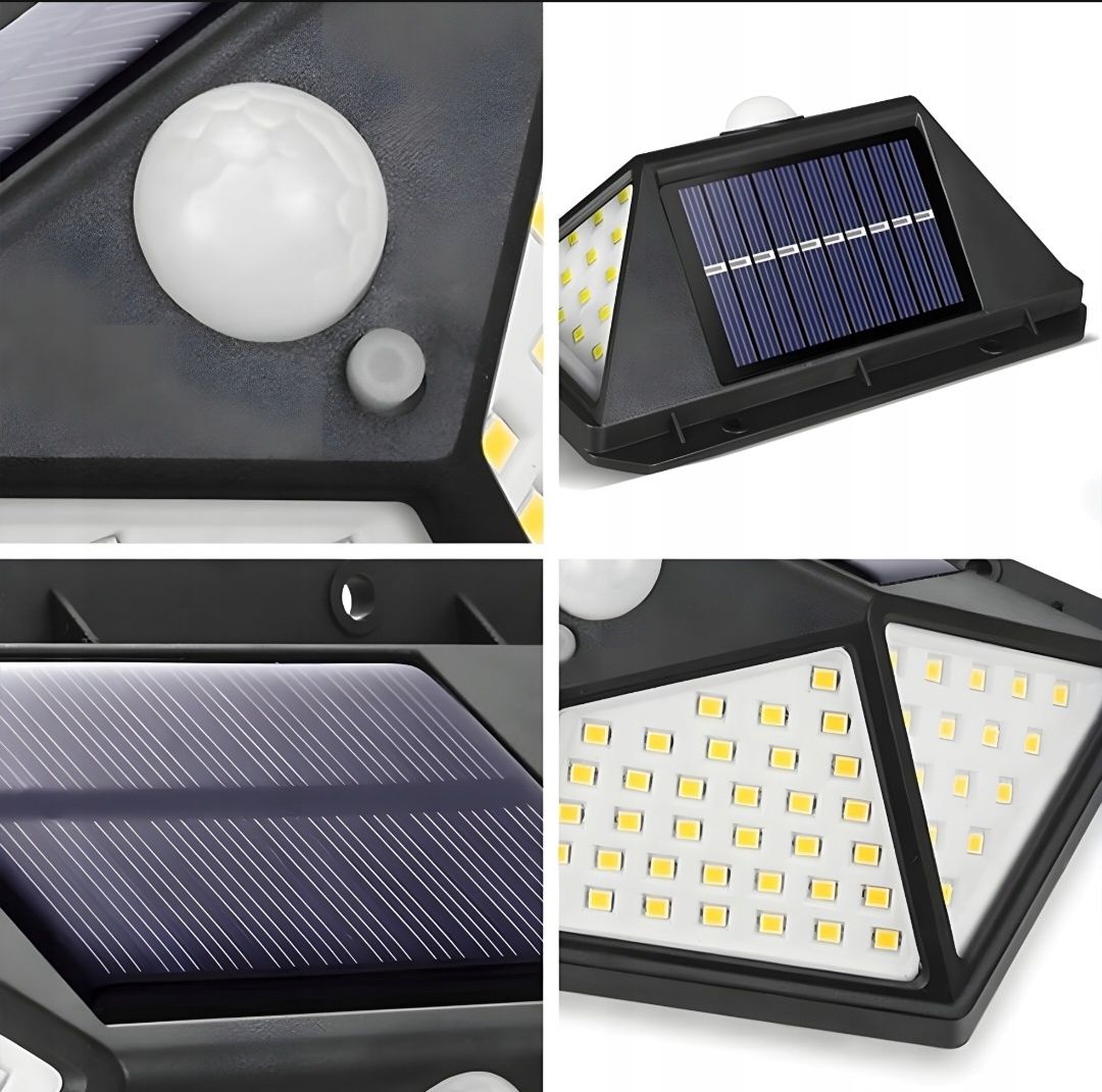 Lampa Solarna 100 LED z Czujnikiem Ruchu