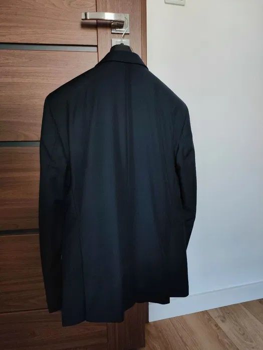 Garnitur męski granatowy- dobry stan, gotowy do noszenia