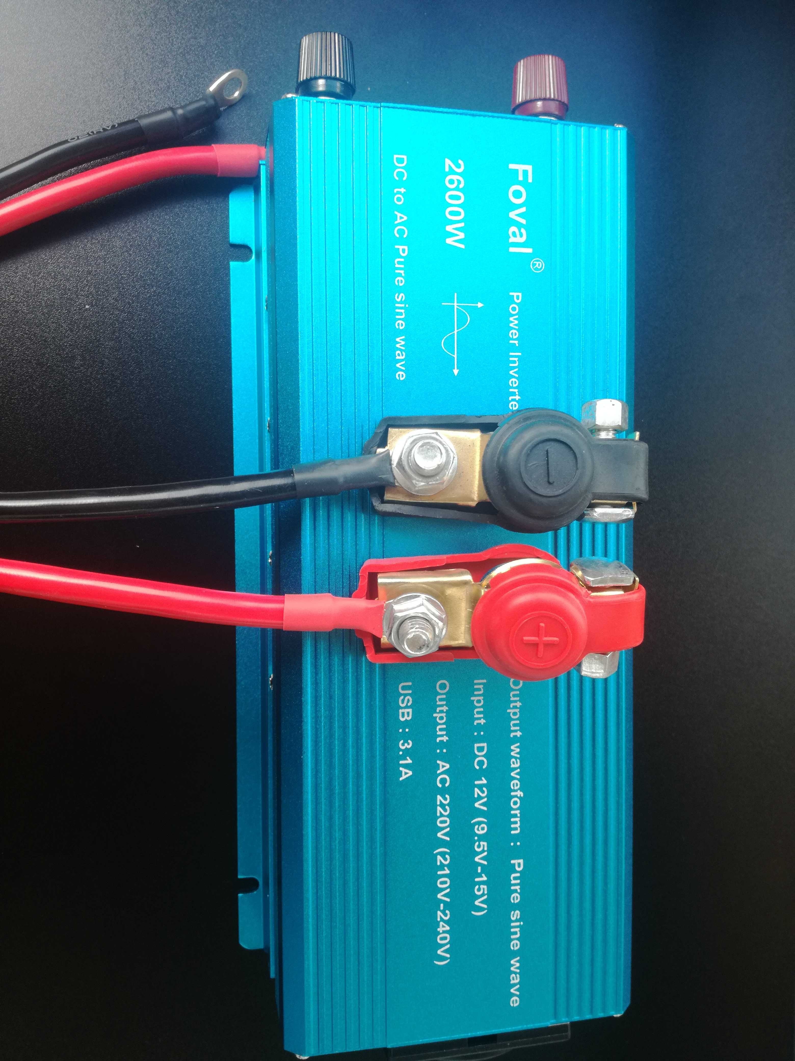 Інвертор Foval 2600w чистий  синус + ПОДАРУНОК