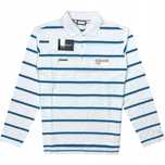 Phenix Bawełniana Koszulka Polo Longsleeve Męska w Paski Logowana r. L