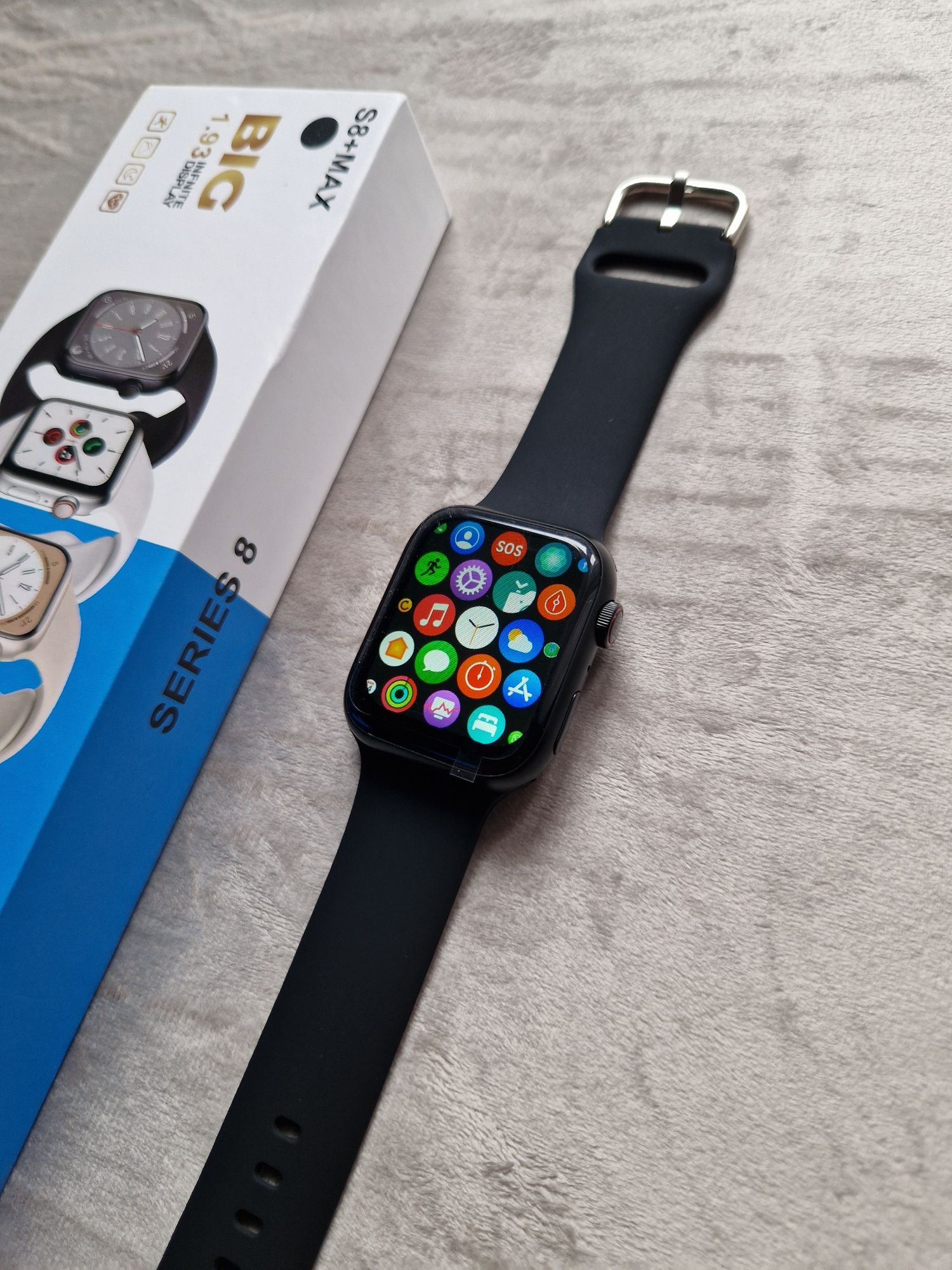 Watch s8+max czarny nowy