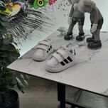 Дитячі кросівки шкіряні Adidas Court 20 розмір 132