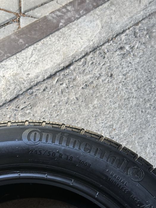 245/50/18 Continental комплект зима склад резина б/у шини