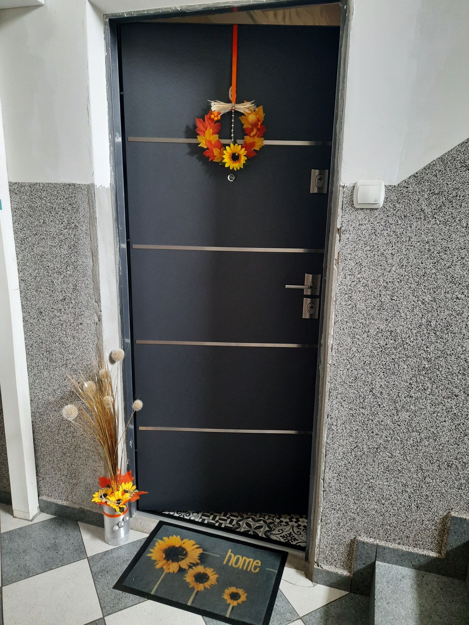 Nowy Wianek Stroik Jesienny Dynia Słonecznik Jesień