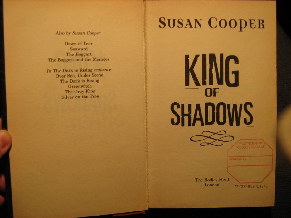 Детская книга на английском King of Shadows by Susan Cooper