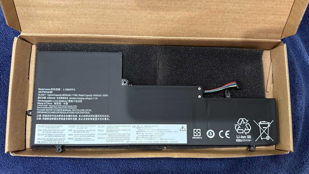 Аккумулятор Батарея Lenovo Ideapad Yoga Slim 15,44 В 71 Вт 4625 мА