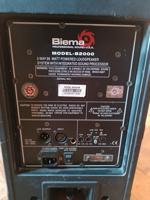 BIEMA B2000 активна акустична система 150 Вт