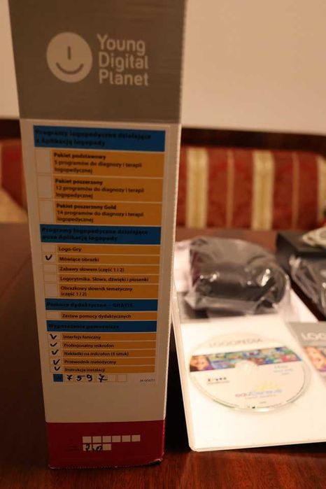 eduSensus Logopedia - Mówiące obrazki. Mikrofon, płyta CD, książeczki.