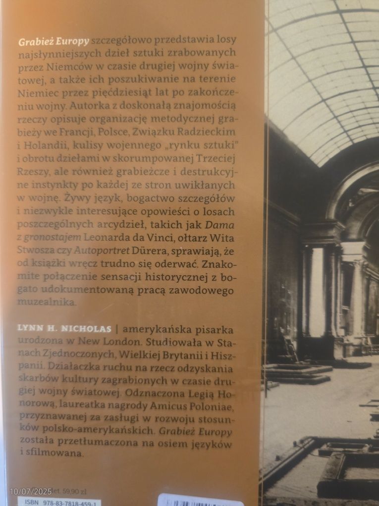 Grabież Europy - Lynn Nicholas - NOWA