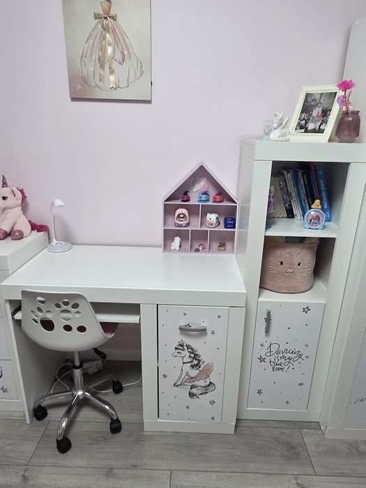 Meble dla dziewczynki (motyw jednorozec baletki)