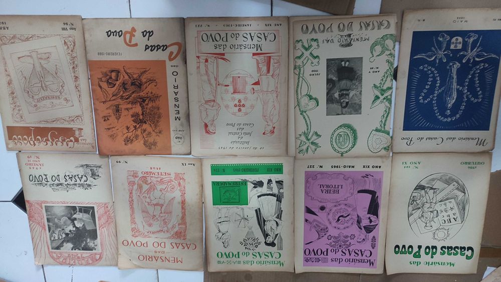 Lote 60 Revistas antigas Mensário da Casa do Povo