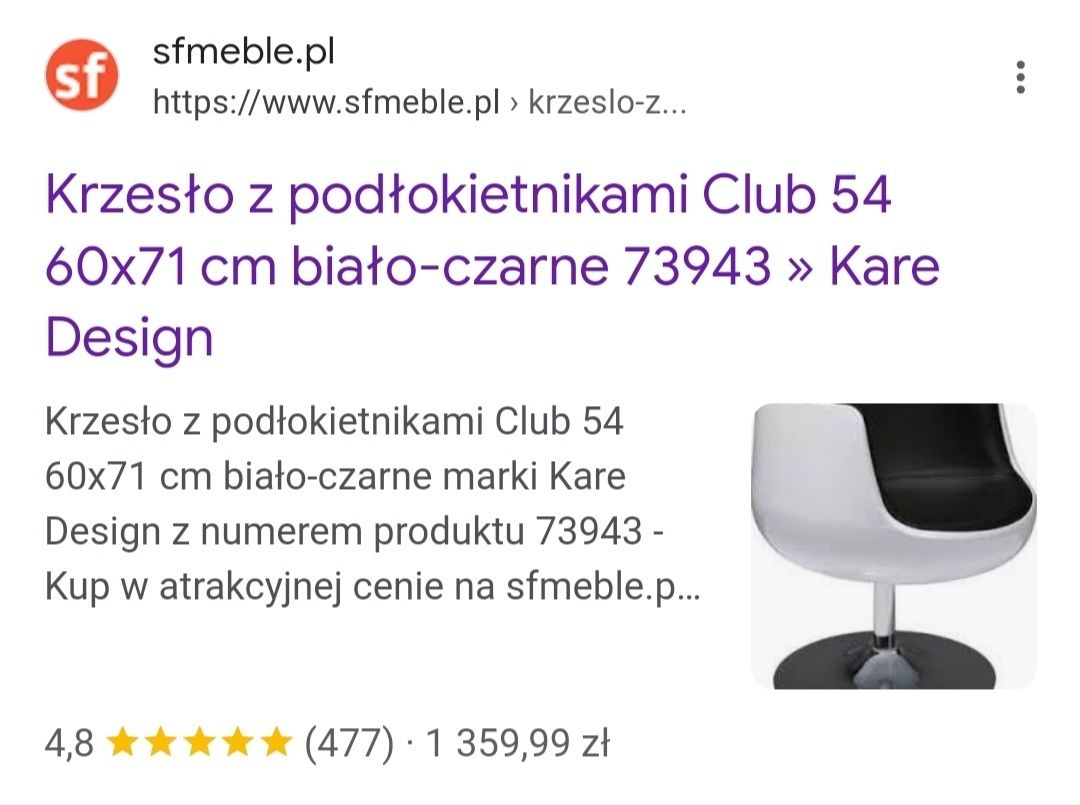 5 sztuk Kare Design fotele Club 54