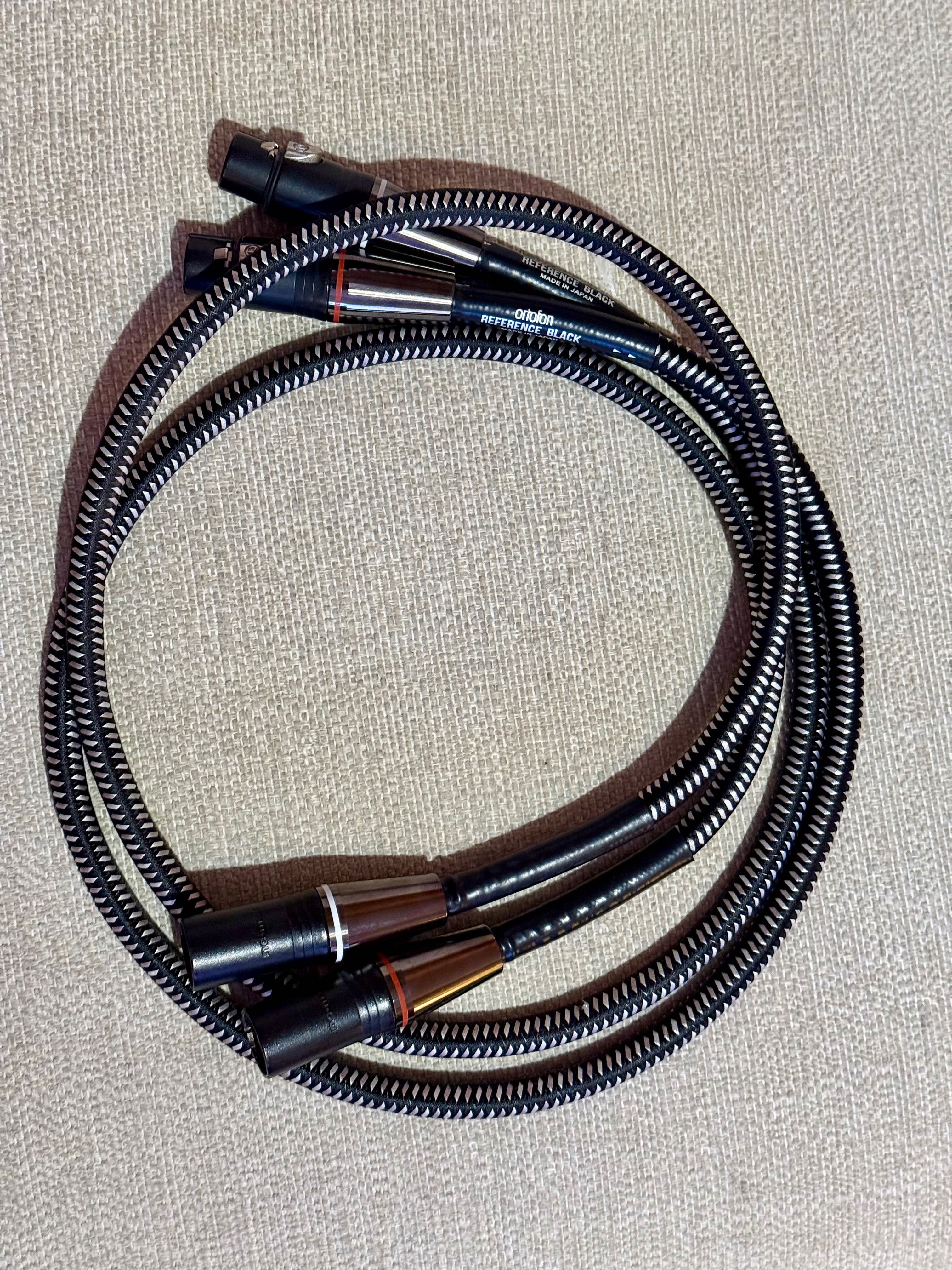 Interkonekt XLR Ortofon Reference Black 1,0 m