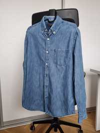 Koszula jeans dżinsowa męska M niebieska