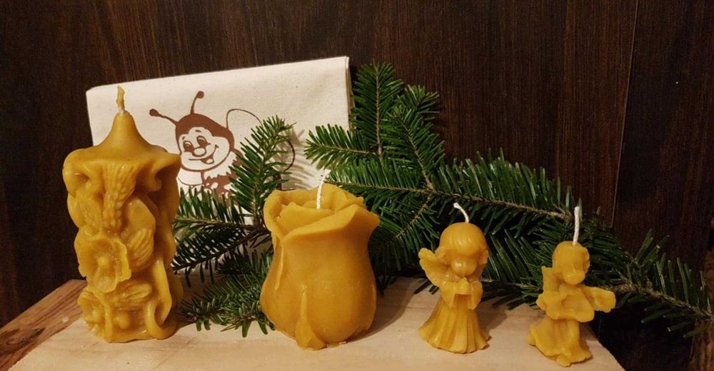 Świeczki świece z wosku pszczelego naturalne ekologiczne