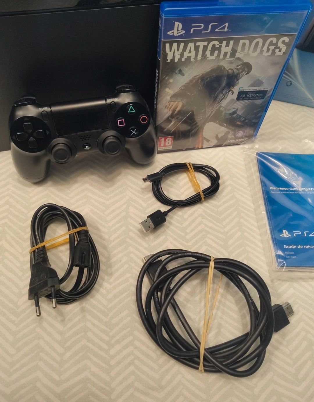 PS4 • PlayStation 4 Jailbreaked com caixa e acessórios