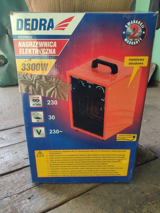 Nowa nagrzewnica elektryczna Dedra 9921. 3300w