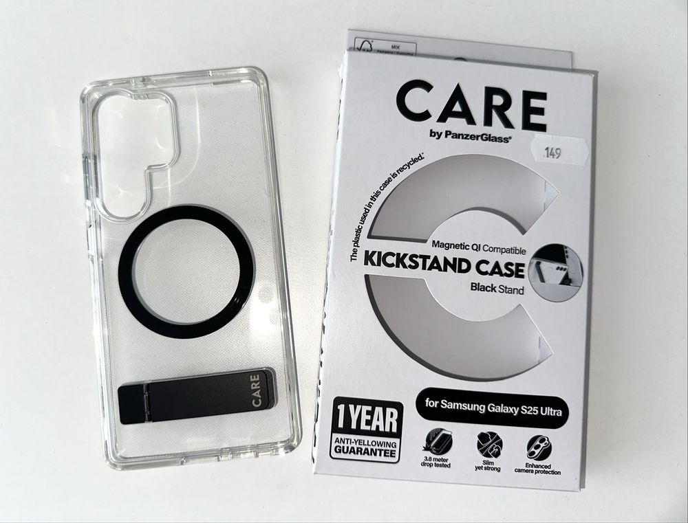Etui CARE by PanzerGlass z podstawką – Samsung Galaxy S25 Ultra