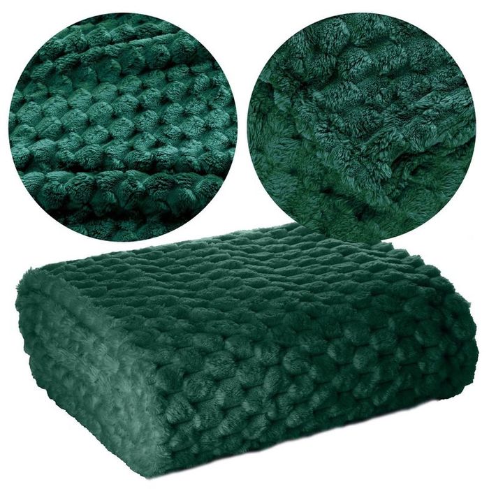 Koc 150x200 Flanelowy Design Cindy6 C.Zieleń
