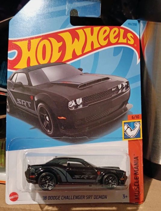 Hot Wheels 18 Dodge Challenger SRT Demon Long Card