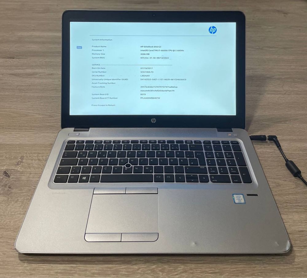 Ноутбук Hp EliteBook 850 G3   i7