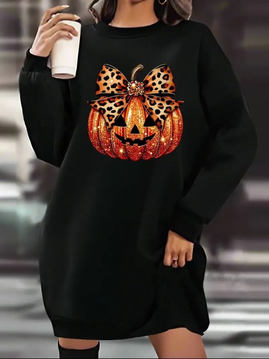 NOWA czarna sukienka_tunika Halloween rozm. 40