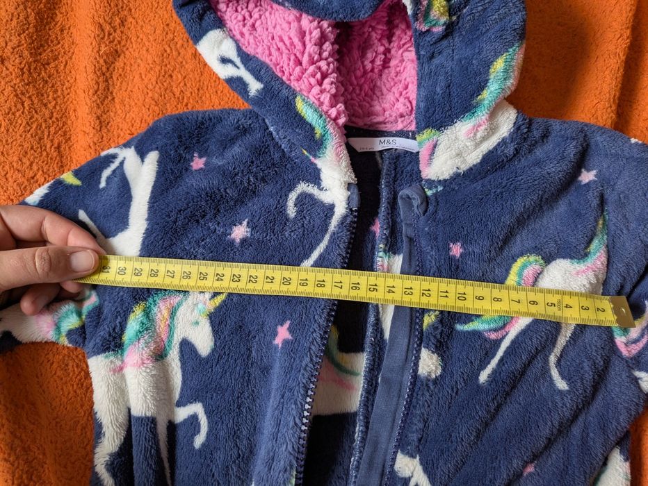 Стильний, фірмовий Теплий флісовий комбінезон M&S на дівчинку 1,5-2 ро