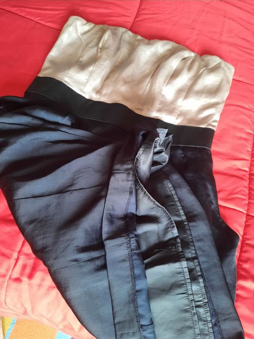 Vestido cai cai acetinado