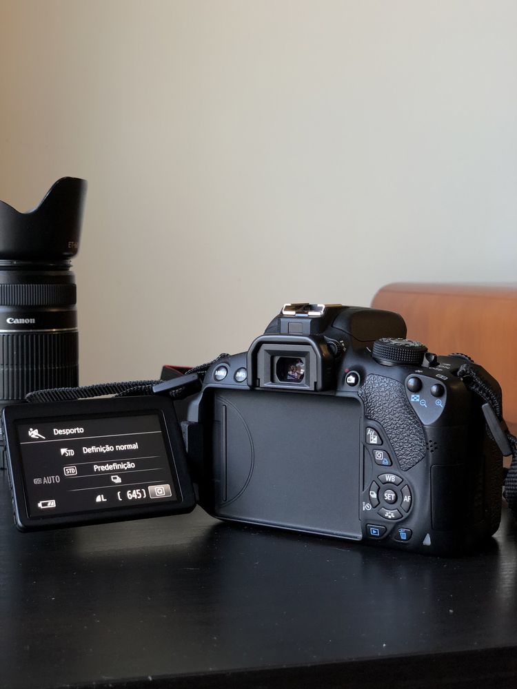 canon 700d + 2 objetivas + extras