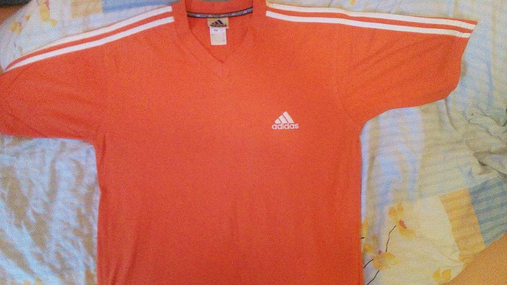 Zamienie koszulke ADIDAS roz. L pomaranczowa jak nowa