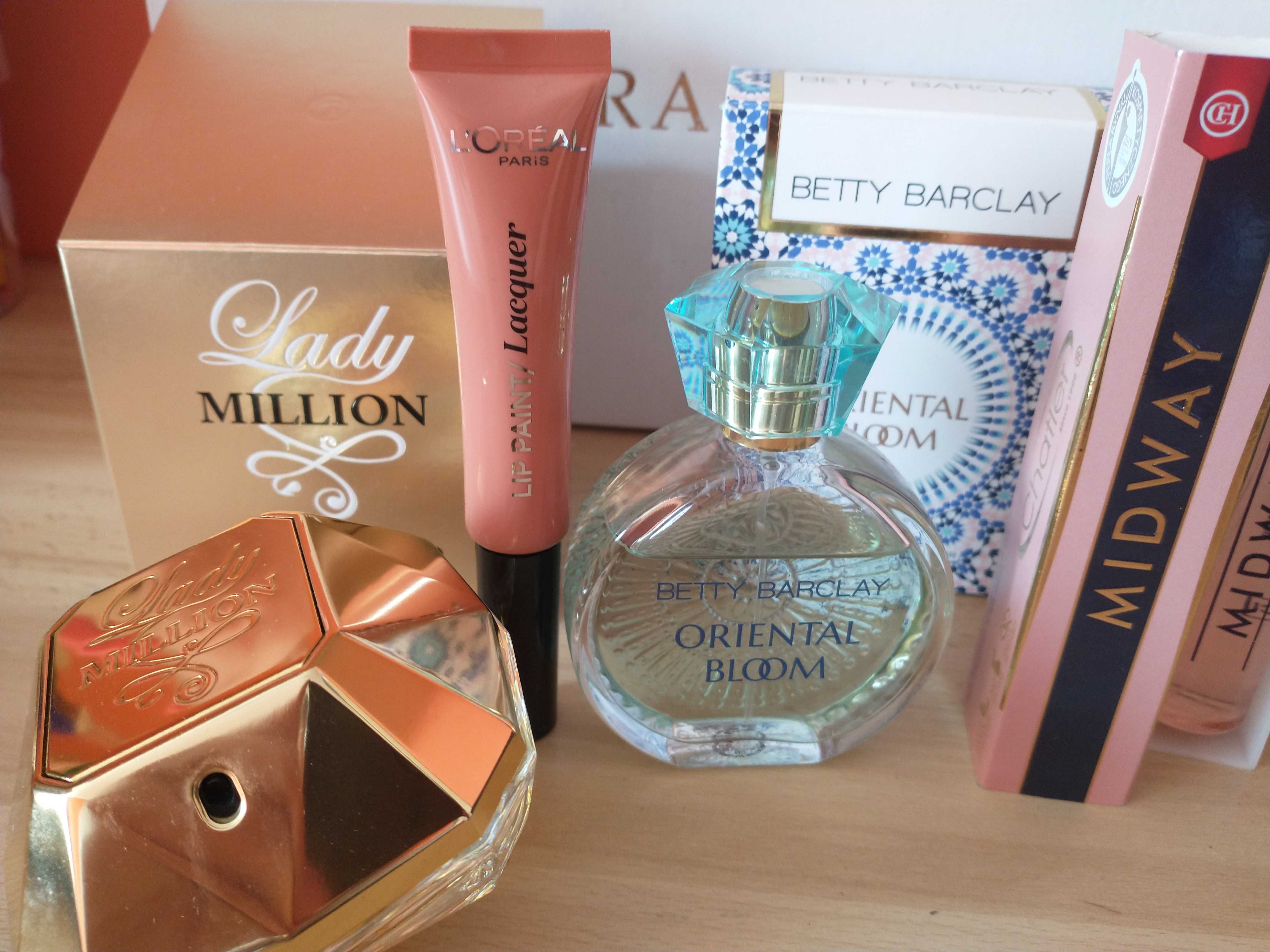 Zestaw kosmetyków lady million Betty Barclay loreal chaler my way