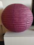 Fioletowy abażur IKEA do lampy wiszącej