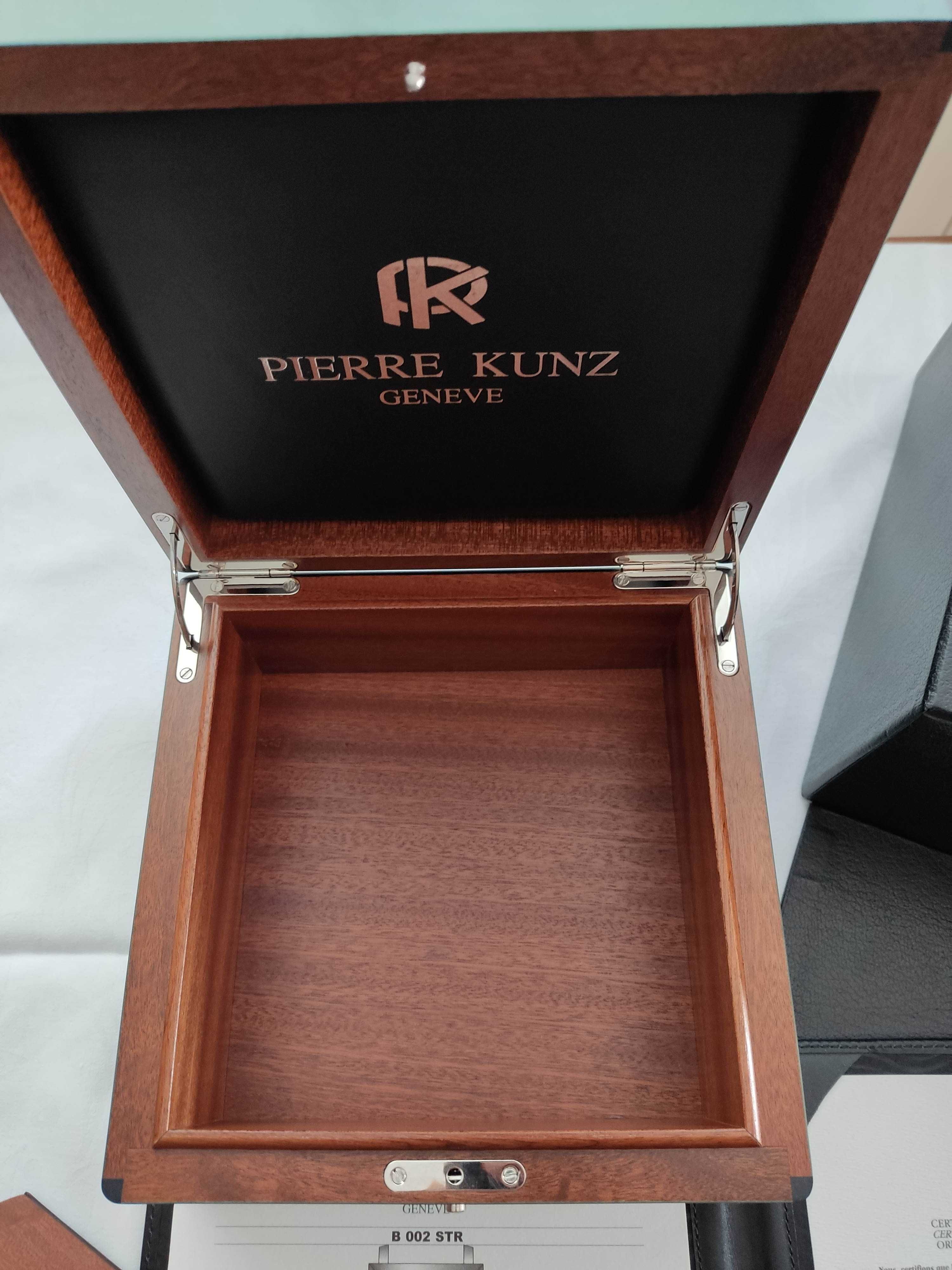 Pierre Kunz Triple seconde rétrograde złoty zegarek 750 gold 18K