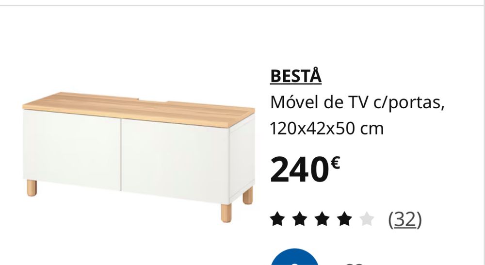 Besta Ikea sistema de arrumacao movel de Tv