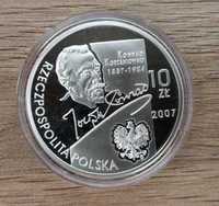 Ювілейна монета 10 злотих Польща Джозеф Конрад срібло